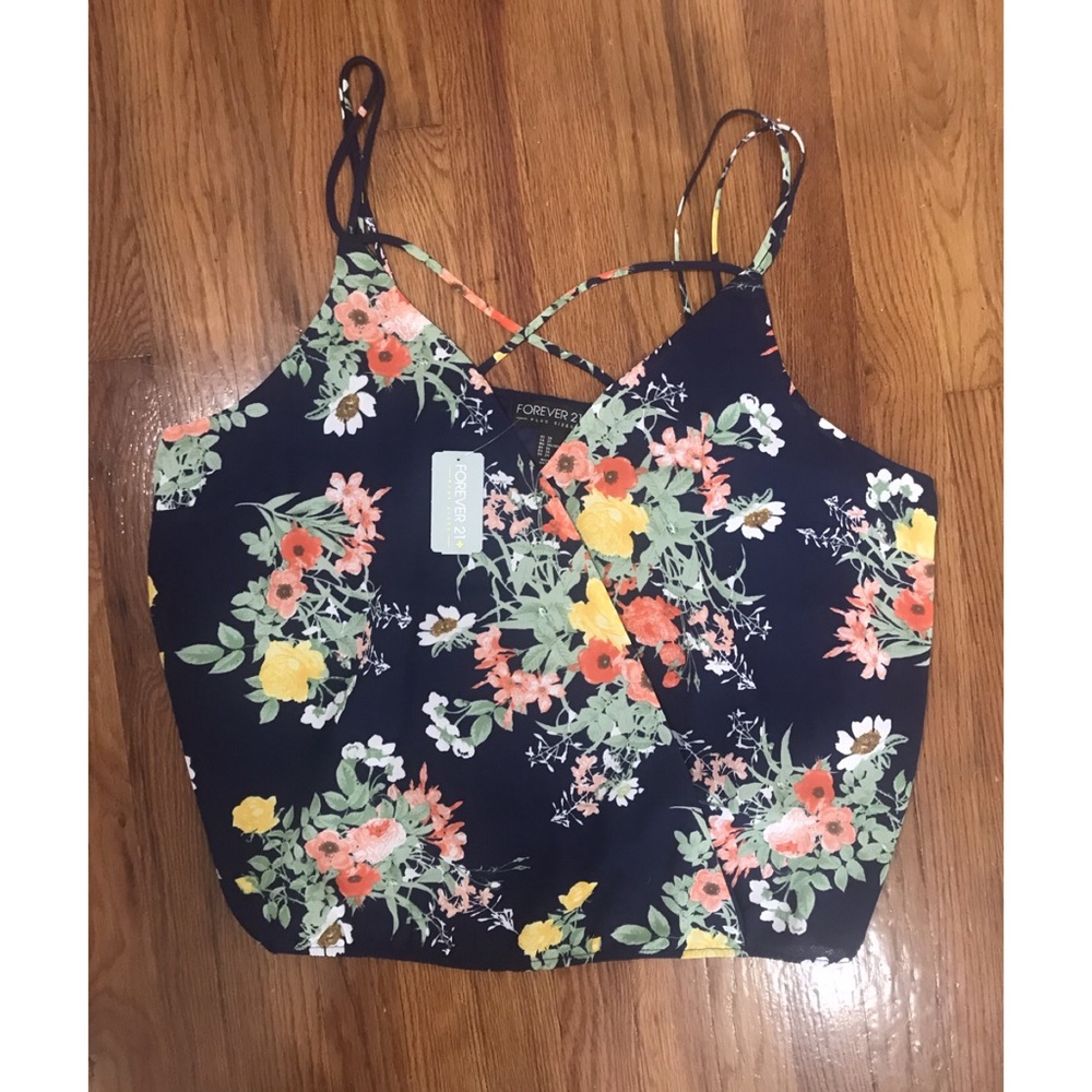 Floral crop top